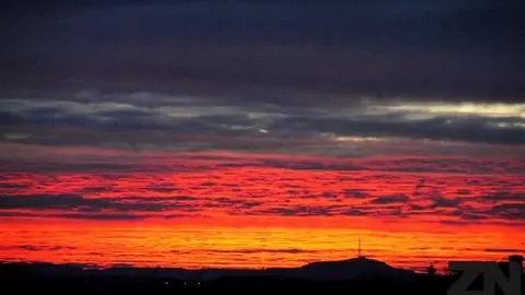 amanecer rojo