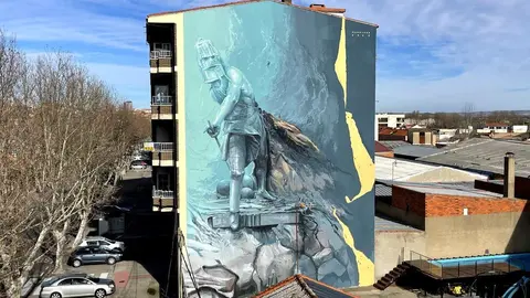 Mural en el barrio de Pinilla