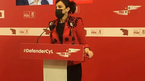 Ana Sánchez en el PSOE de Zamora. | FOTO: Estefanía Vega