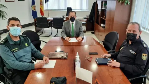 Reunión semanal del subdelegado con las Fuerzas y Cuerpos de Seguridad del Estado.