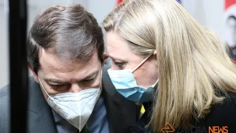 Alfonso Fernández Mañueco e Isabel Blanco Llamas en Zamora. | FOTO: Marcos Vicente