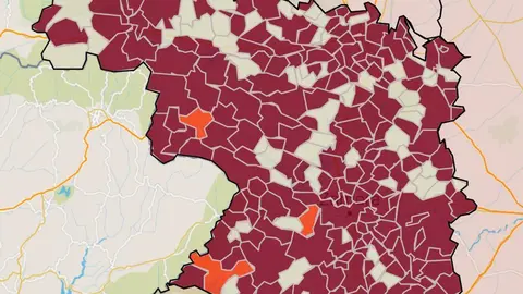 Incidencia acumulada en los municipios de Zamora este miércoles (12 de enero)