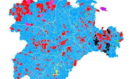Mapa intención de voto Porcentual (11 de enero de 2022)