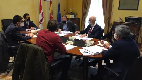 Celebración de la Comisión de Asistencia en materia de Protección Civil, Estadística, Hacienda, Agricultura, Confederación Hidrográfica del Duero y Abogacía del Estado