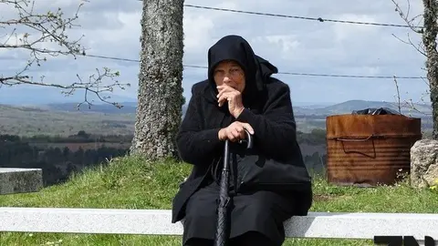Foto de archivo persona mayor en la provincia de Zamora