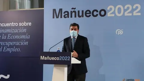Carriedo durante la clausura en Zamora el segundo “encuentro popular” del PP de Castilla y León