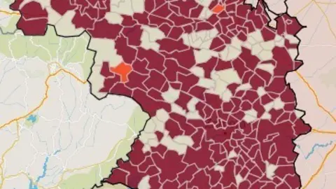 Mapa IA municipios a siete días (20 de enero)