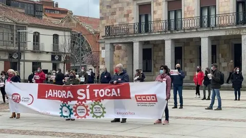 Protesta contra la reforma labora. Foto de archivo