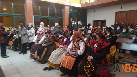 Águedas de San José Obrero en la misa por los afectados del volcán en La Palma. Foto de archivo