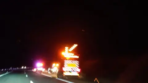 Salida de vehículo en la A-11