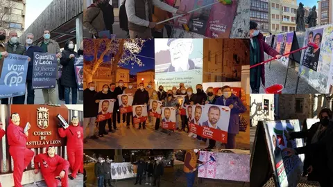 Pegada carteles partidos 13F