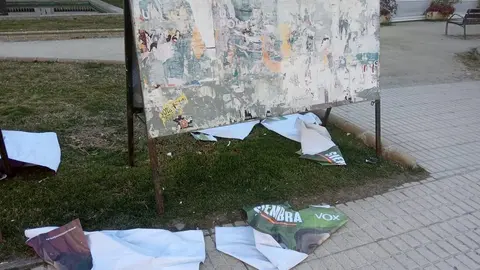 Estado de la valla en el entorno de La Marina