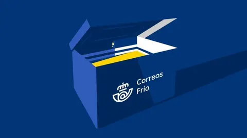 Correos Frío-ilustración caja isoterma