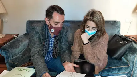 Ministra de transportes y alcalde de Benavente