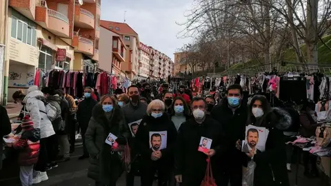 PSOE Zamora.  Visita Benavente