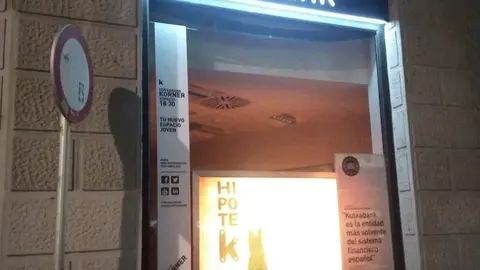 Oficina de la sucursal vasca en la calle Santiago de Zamora