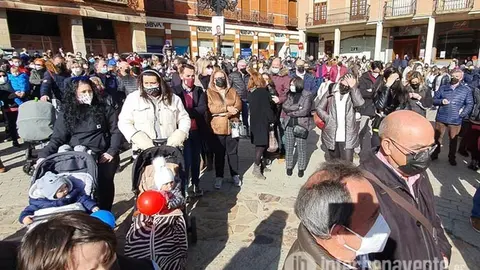 Concentración en Benavente. Foto Interbenavente