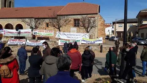 Manifestación Faramontanos de Tábara contra las macrogranjas.