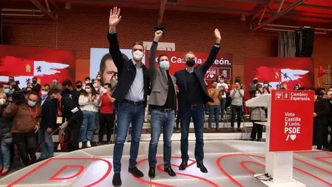 Tudanca y Pedro Sánchez en León