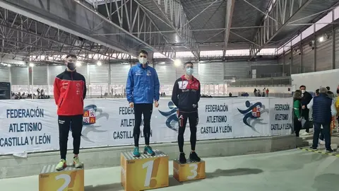 Alberto Guerrero Cascón, en el podio