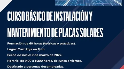Cartel curso empleo Toro febrero 2022
