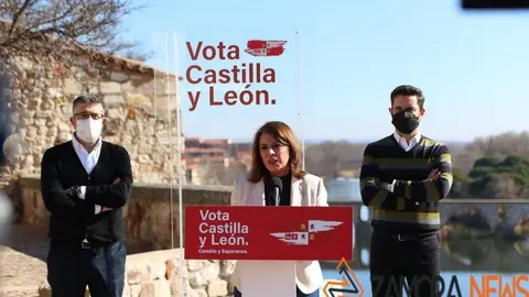Adriana Lasta, presente en Zamora. | FOTO: Marcos Vicente