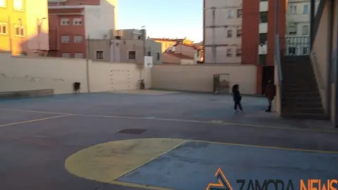 Patio del colegio de la Santísima Trinidad de Pinilla