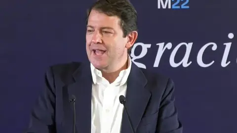 Alfonso Fernández Mañueco tras obtener el triunfo en lo comicios autonómicos del 13 de febrero.