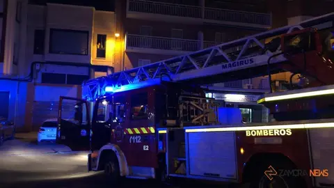 Bomberos en Zamora.