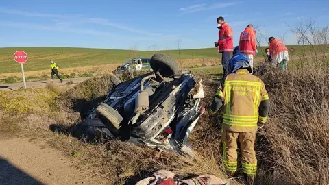 Lugar del accidente. Foto Consorcio de Bomberos