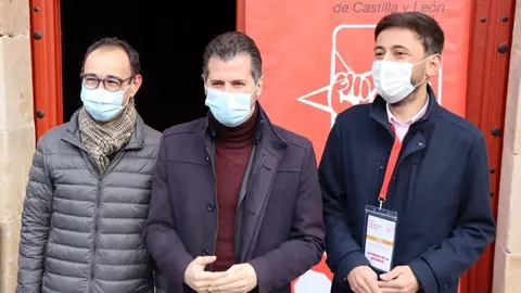 Luis Tudanca durante el XIII Congreso de Juventudes Socialistas de Castilla y León