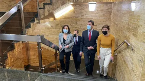 Ángel Ibáñez durante su visita a la Delegación Territorial de la Junta