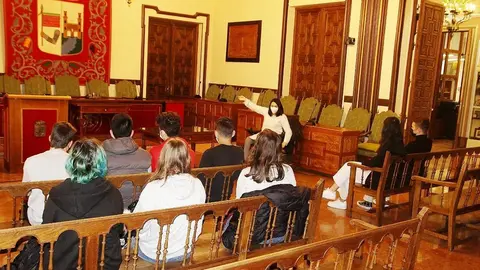 Vista Escolares al Ayuntamiento de Zamora.