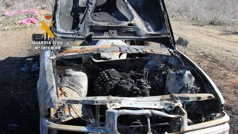 Imágenes del vehículo localizado pro agentes de la Guardia Civil de Zamora