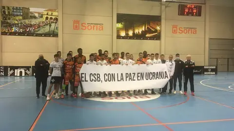 Pancarta de apoyo a Ucrania