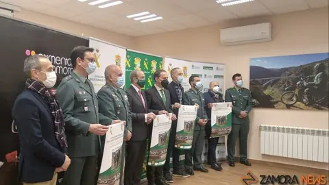 Presentación de las Jornadas en la Comandancia de la Guardia Civil de Zamora