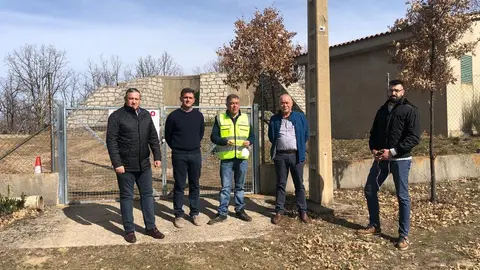 Obras Diputación imagen de archivo