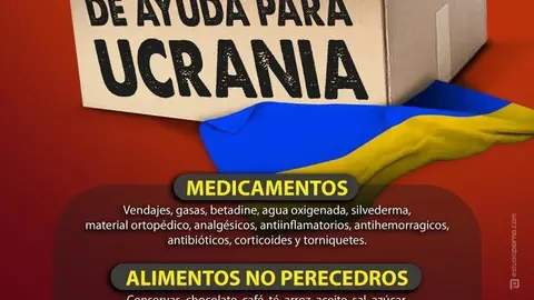 Punto de recogida de material para Ucrania