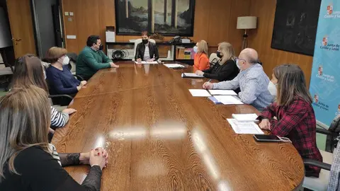 Delegada con alcaldes de ZBS Campos Lampreana