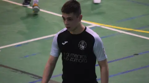 Axel, uno de los goleadores del encuentro. Fotografía: River Zamora