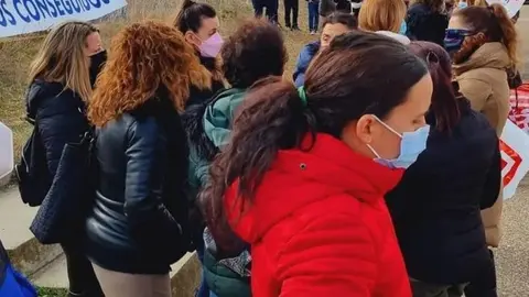 Imagen de archivo de una protesta de los trabajadores de la planta de Siro en Toro