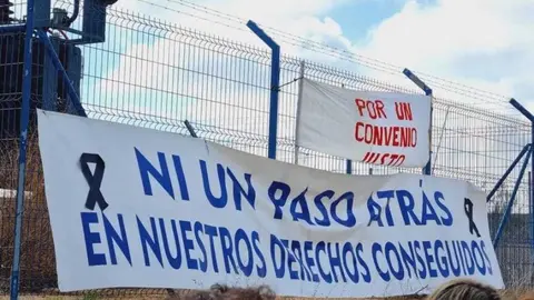 Protesta de los trabajadores de la planta de Siro en Toro. Foto de  archivo