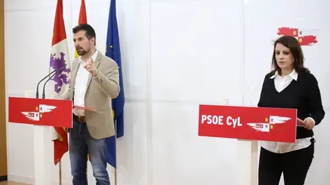 Luis Tudanca con Adriana Lastra