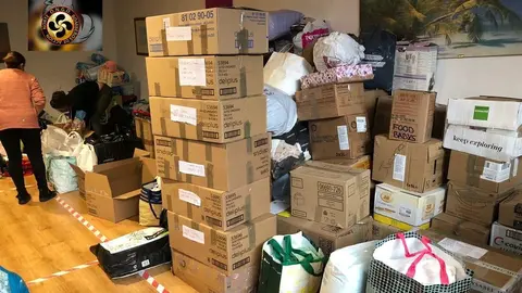 ucrania ayuda Zamora 1 cajas