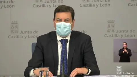 El consejero de Economía y Hacienda y portavoz en funciones, Carlos Fdez. Carriedo