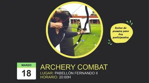 Cartel actividad ARCHERY COMBAT en Benavente