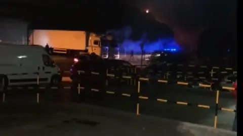 Imagen del incendio del diario Interbenavente