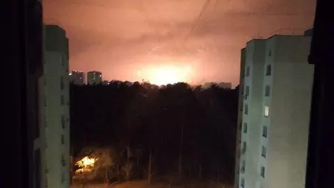 bombardeo en kiev