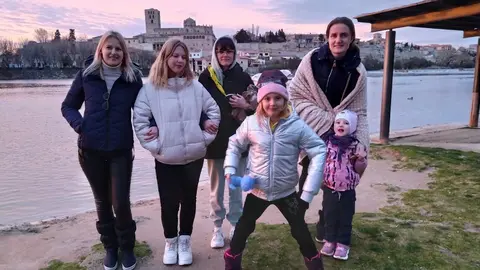 Familia ucraniana en Zamora