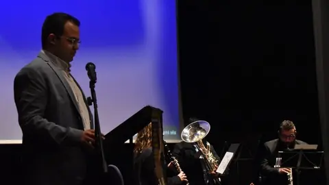 David López Calleja durante su pregón. Fotos Aroa Colmenero